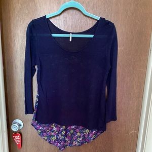 Sheer flowy floral top